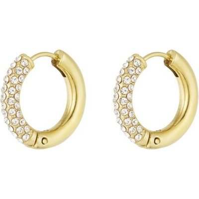 Ornamenti pozlacené Sparkling Small Hoops gold OOR300062