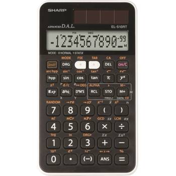 Sharp Научен калкулатор Sharp EL-510RTB със 169 функции и слънчево захранване (EL-510RTB)