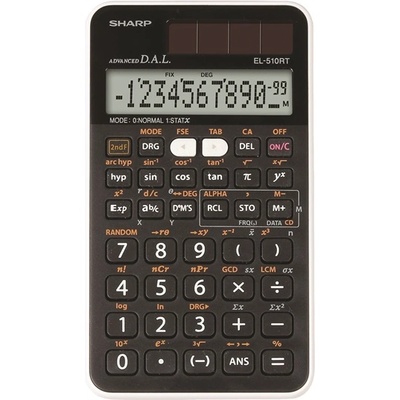 Sharp Научен калкулатор Sharp EL-510RTB със 169 функции и слънчево захранване (EL-510RTB)