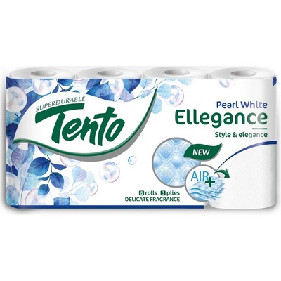 TENTO Ellegance Pearl White 8 ks