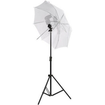 Visico Комплект дифузен чадър, статив и държач за светкавица
