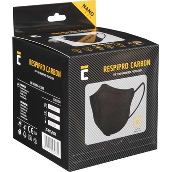 ČERVA EXPORT IMPORT a. s Cerva respipro carbon / Антивирусен нано респиратор ffp2 (25 бр. /опаковка) m (0701023499020)
