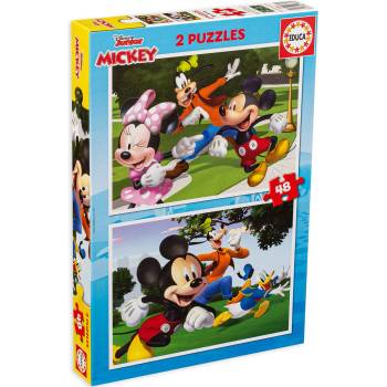 Image 1 of Educa Пъзел Educa от 2 x 48 части - Мики и приятели, вид 2 (EDU18885)