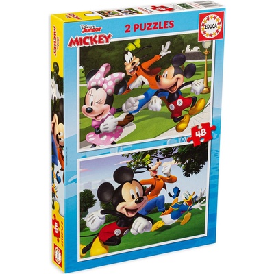 Educa Пъзел Educa от 2 x 48 части - Мики и приятели, вид 2 (EDU18885)