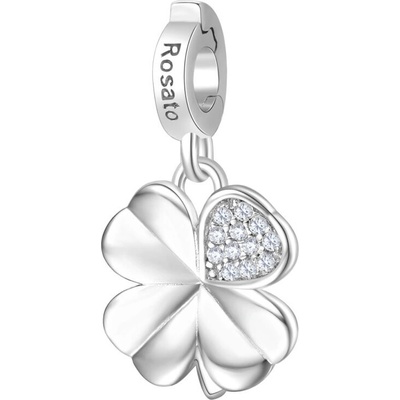 Rosato Strieborný prívesok so zirkónmi Štvorlístok Storie RZ182R