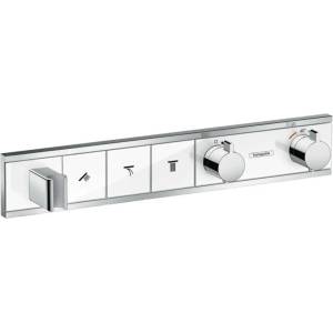 Hansgrohe RainSelect - Термостатична душ-батерия за вграждане, с 3 изхода, бяла/хром 15356400 (15356400)