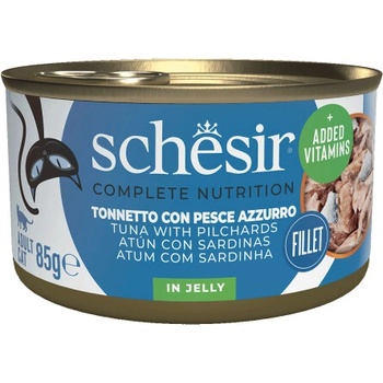 Schesir Jelly cat Tuniak so sardinkami 85 g