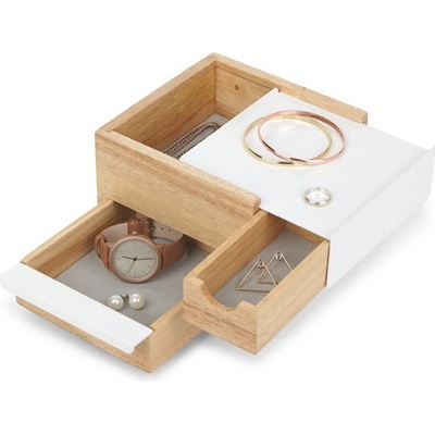 Umbra šperkovnice Stowit mini přírodní bílá