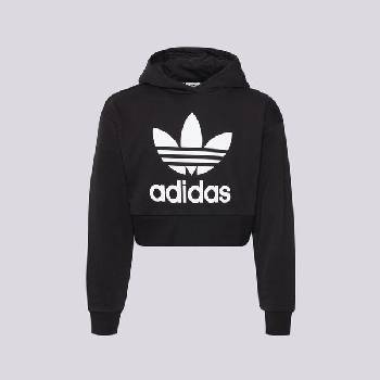 Adidas Суитчър С Качулка Cropped Girl детски Дрехи Суичъри IJ9719 Черен 152 (IJ9719)