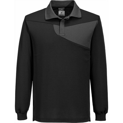Portwest PW218 pánská polokošile s dlouhým rukávem black/zoom grey