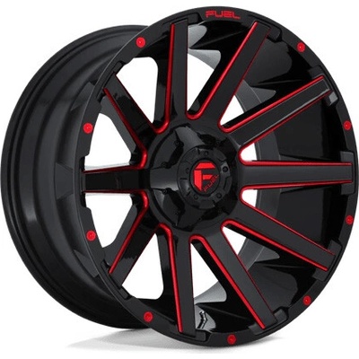 Fuel D643 CONTRA 10x20 8x165 ET-18 gloss black red tinted clear
