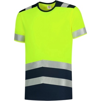 TRICORP T01 T Shirt High Vis Bicolor Tričko unisex fluorescenční oranžová