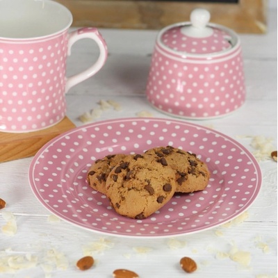 Isabelle Rose Porcelánový tanier s bodkami 19 cm