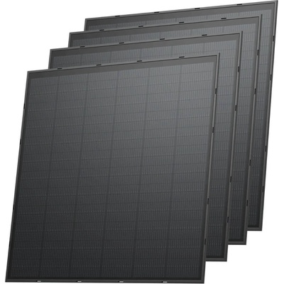 EcoFlow Комплект от 4 броя двулицеви соларни панели 250W - EcoFlow 4x250W Rigid Solar Panel Bifacial (черен) (EFSOLAR250W-R-D-LF-1-EU-4)