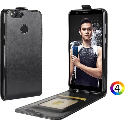 Huawei Honor 7X Flip3 Кожен Калъф и Скрийн Протектор