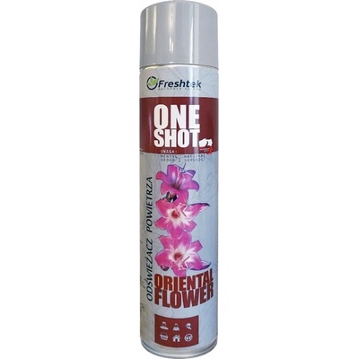 Freshtek ONE SHOT osvěžovač vzduchu sprej aerosol Oriental Flower 600 ml