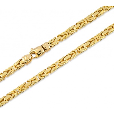 Lillian Vassago Luxusní celozlatý plný řetízek s Královským vzorem LLV01-GCH005