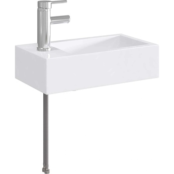 vidaXL Мивка за баня Хром 45, 5 x 25, 5 x 13 см Метал (890224)