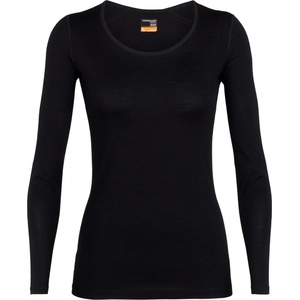 Icebreaker Дамско мериносово термобельо Icebreaker Women's 200 Oasis L/S Scoop Merino base layer - Black - размер XS (115-0925-0111)