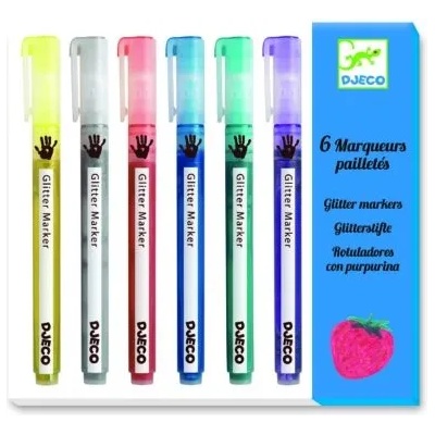DJECO - Творчески комплект - Блестящи маркери (DJ08871)