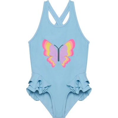 Color Kids Swimsuit W. Application-7024-Cerulean Bílá