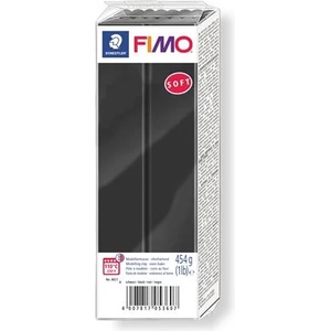 FIMO Пластелин, 454 g, горим, FIMO "Soft", черен 8021-9 (8021-9)