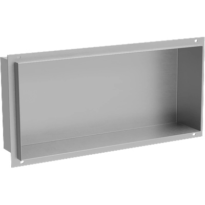 Mexen X-Wall-NR нишева полица без яка 45 x 20 см, инокс - 1911452010 (1911452010)