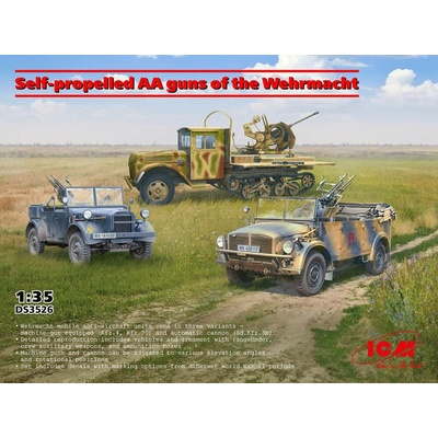 ICM Wehrmacht WWII Ambulance Trucks 3 kits DS3523 1:35