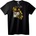 NOONEBRAND Тениска Череп със Златен Орнамент - 2XL, Black