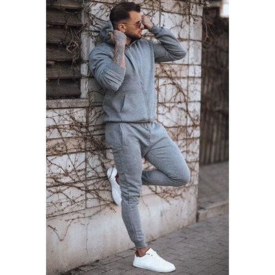 Dstreet tmavě šedá pánská tepláková souprava AX0735