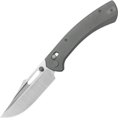 Geo Knife Strix Hand-Rubbed Satin, M390 Blade, Darkwash Titanium GEO2510B