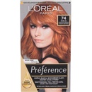 Farby na vlasy L'Oréal Féria Préférence P 74 intenzívne medená