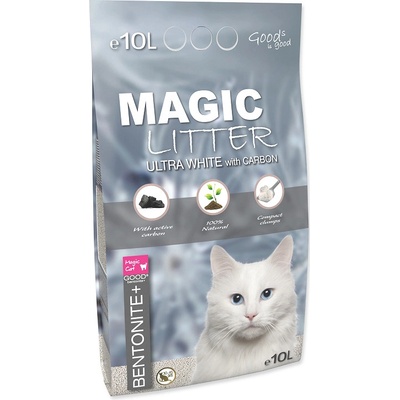 Magic Cat Magic Litter Bentonite Ultra White Carbon Kočkolit 10 l – Zboží Dáma