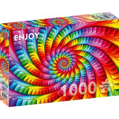 ENJOY Dúhová psychedelická špirála 1000 dielov