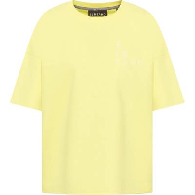 ELBSAND Дамска тениска ELBSAND Women's Gaelle T-shirt - Bright Yellow (916-4717-0512)