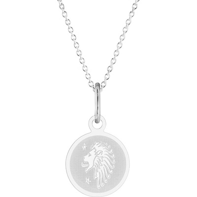 Gemmax Řetízek se znamením Lev z bílého zlata GUSWN-38821-25841