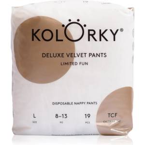Kolorky Deluxe Velvet Pants Limited Fun пелени-гащички еднократни размер L 8-13 kg 19 бр