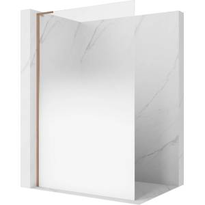 Mexen Kioto L Душ стена Walk-in 80 x 200 см, омбре бяла 8 мм, матирано мед - 800-080-103-65-86 (800-080-103-65-86)