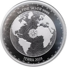 Pressburg Mint strieborná minca Terra 2023 1 Oz