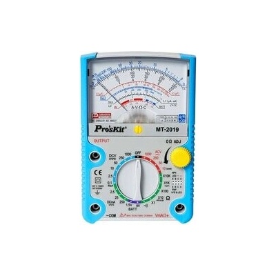 Analogový multimetr DC: 0..1000V/ 0..250mA, AC: 0..1000V, max 10kOhm
