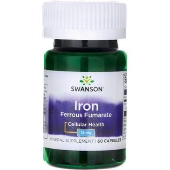 Image 1 of Swanson Iron (Ferrous Fumarate) 18 mg [60 капсули]