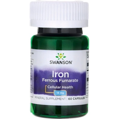 Swanson Iron (Ferrous Fumarate) 18 mg [60 капсули]
