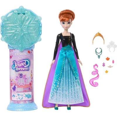 Disney Frozen Кукла с изнeнада Disney Frozen Jewel Reveal - Anna, с аксесоари, 30 cm (JJY37)