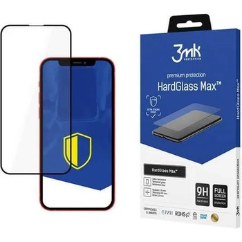 3mk Protection HardGlass Max Full Screen Tempered Glass - калено стъклено защитно покритие за дисплея на iPhone 13, iPhone 13 Pro (черен-прозрачен)