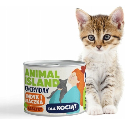 Animal Island Kitten Everyday Krůta a kachna 185 g