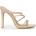 Chic Сандали Chic Women's Square Toe Loop Strap Flat Sandal - Nude