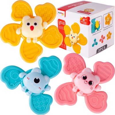 Sada detských spinner hrkálok 3 ks