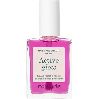 Manucurist Active Glow lakier odżywka do paznokci grape