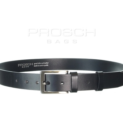 Prosch Bags kožený pásek 35/100/4 černý
