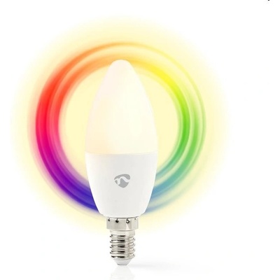 Nedis SMART LED žiarovka WIFILC11WTE14, E14, farebná biela
